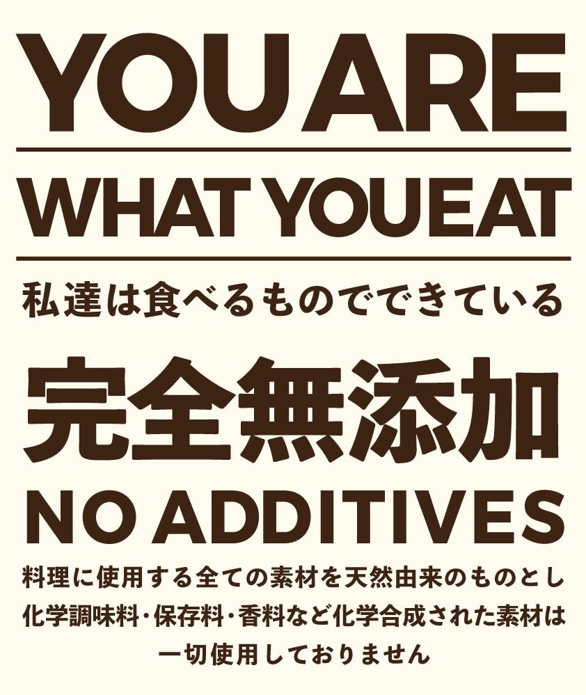 YOU ARE WHAT YOU EAT